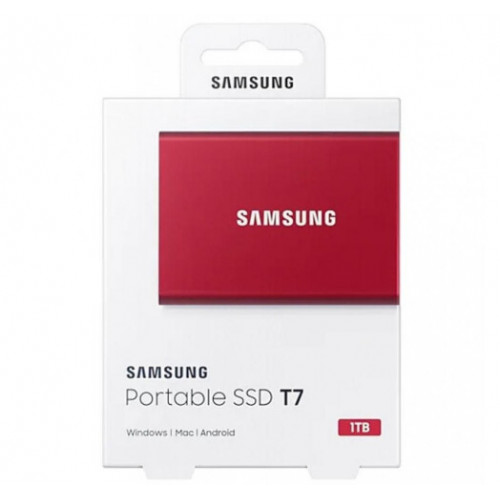 Зовнішній накопичувач SSD 1TB Samsung T7 Red (MU-PC1T0R\/WW) - зображення 7