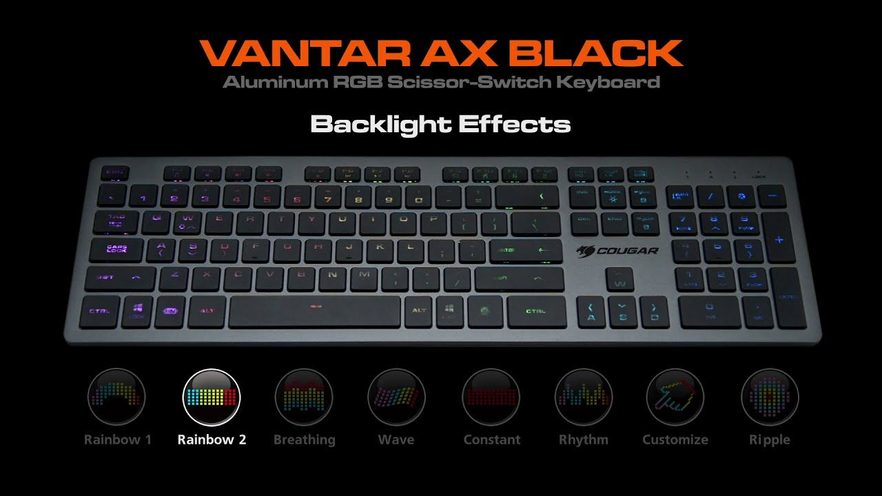 Клавіатура Cougar Vantar AX USB Black - зображення 7