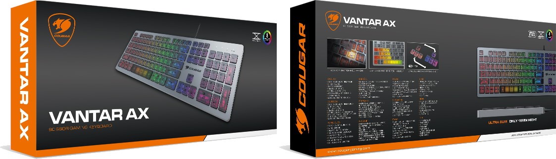 Клавіатура Cougar Vantar AX USB Black - зображення 8