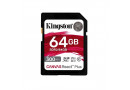 Secure Digital card 64 Gb Kingston Canvas React Plus class 10, UHS-II, U3, V90, для Full HD\/4K\/8K - зображення 1