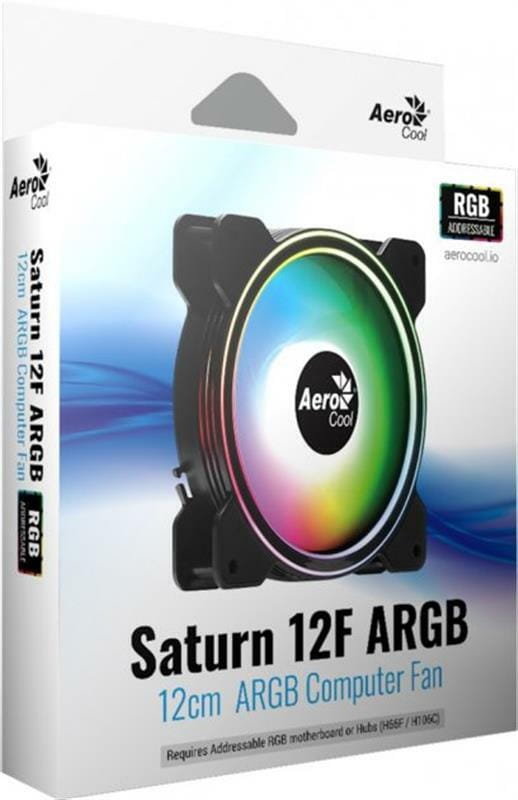 Вентилятор для корпусів 120 мм AeroCool Saturn 12F ARGB - зображення 7