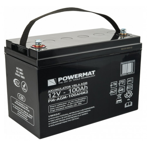 Акумуляторна батарея Powermat C20 12V 100Ah VRLA AGM (PM-AGM-100AHM2) - зображення 1