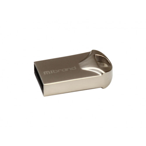 Флеш пам'ять USB 16Gb Mibrand Hawk Silver USB2.0, метал - зображення 2