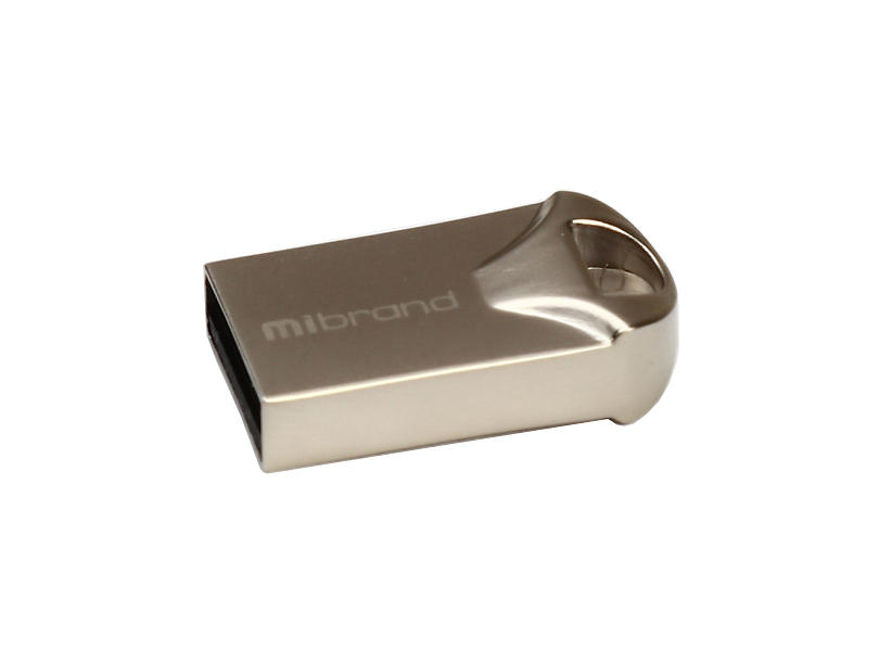 Флеш пам'ять USB 16Gb Mibrand Hawk Silver USB2.0, метал - зображення 2