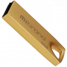 Флеш пам'ять USB 32 Gb Mibrand Taipan Gold USB2.0, метал - зображення 1