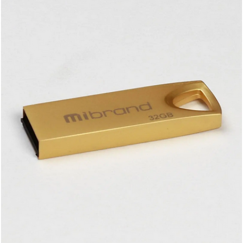 Флеш пам'ять USB 32 Gb Mibrand Taipan Gold USB2.0, метал - зображення 2