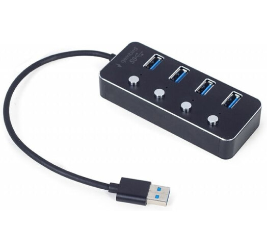 Концентратор USB 3.0 Gembird UHB-U3P4P-01 - зображення 1