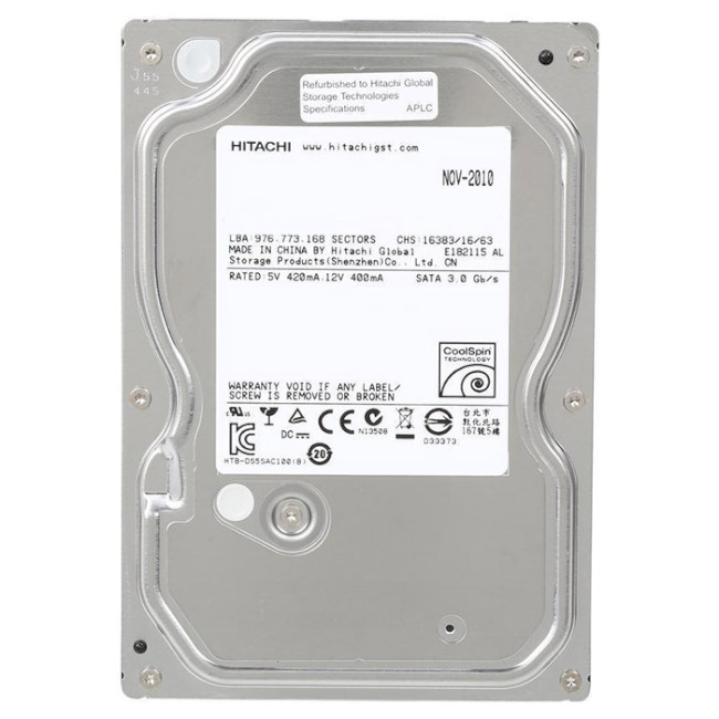 Жорсткий диск HDD 500GB Hitachi HCS5C1050CLA382_ Ref - зображення 1