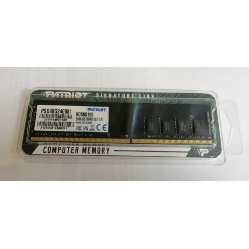 Пам'ять DDR4 RAM 8Gb (1x8Gb) 2400Mhz Patriot Signature Line (PSD48G240081) - зображення 1