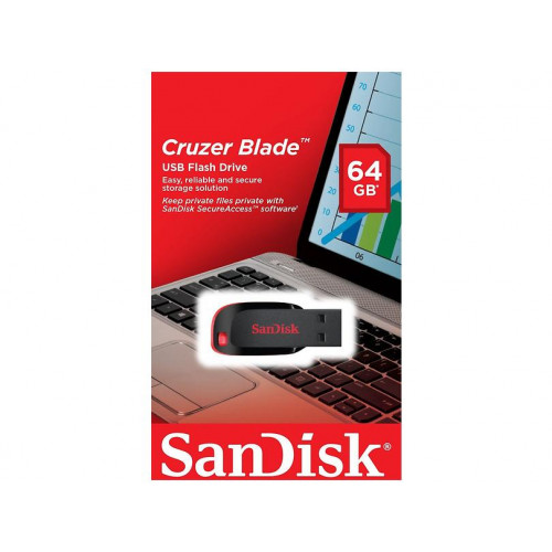 Флеш пам'ять USB 64 Gb SanDisk Cruzer Blade USB 2.0 (SDCZ50-064G-B35) - зображення 6