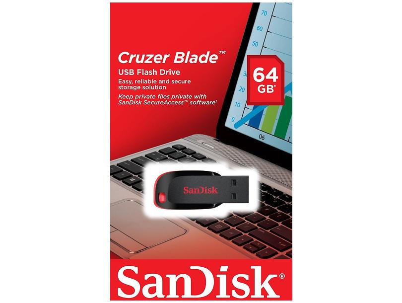 Флеш пам'ять USB 64 Gb SanDisk Cruzer Blade USB 2.0 (SDCZ50-064G-B35) - зображення 6