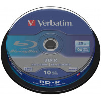 Диск BD-R 25Gb 6x Verbatim Blu-ray (43742-1disk)