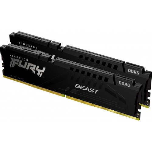 Пам'ять DDR5 RAM_64Gb (2x32Gb) 6000Mhz Kingston Fury Beast Black (KF560C40BBK2-64) - зображення 3