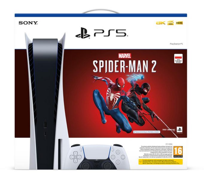 Ігрова консоль Sony PlayStation 5 825GB + Spider-Man 2 - зображення 4