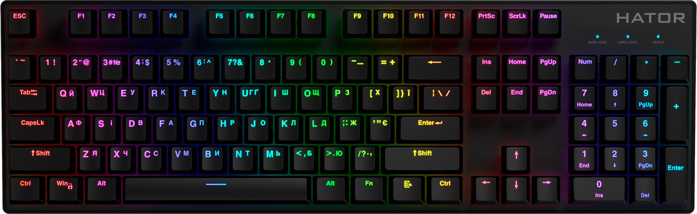 Клавіатура Hator Starfall RGB Pink switch Black (HTK-599) - зображення 1