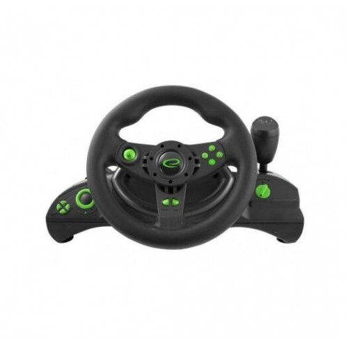 Кермо Esperanza EGW102 PC\/PS3 Black-Green - зображення 3