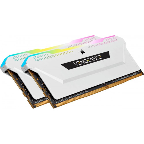 Пам'ять DDR4 RAM_32Gb (2x16Gb) 3600Mhz Corsair Vengeance RGB Pro SL White (CMH32GX4M2D3600C18W) - зображення 3