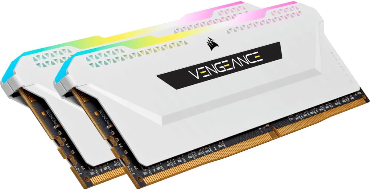 Пам'ять DDR4 RAM_32Gb (2x16Gb) 3600Mhz Corsair Vengeance RGB Pro SL White (CMH32GX4M2D3600C18W) - зображення 3