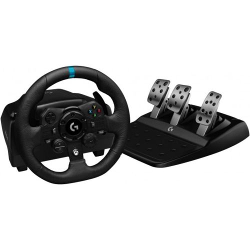 Кермо Logitech G923 Racing Wheel and Pedals + Важіль перемикання передач Logitech Driving Force Shifter(941-000149 + 941-000130) - зображення 1