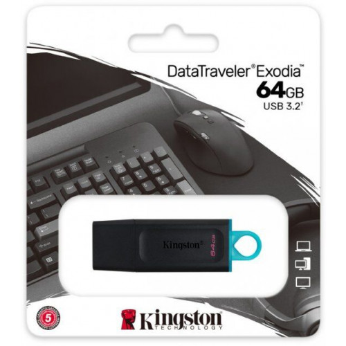Флеш пам'ять USB 64 Gb Kingston DataTraveler Exodia USB3.2 - зображення 5