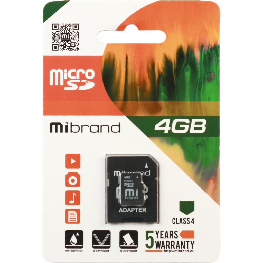 MicroSD 4 Gb Mibrand class 4 - зображення 2