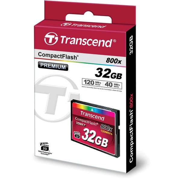 Compact Flash Card 32Gb Trascend 800x (TS32GCF800) - зображення 2
