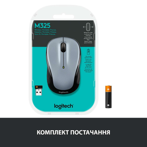 Мишка Logitech M325s Silent Light Silver (910-006813) - зображення 8