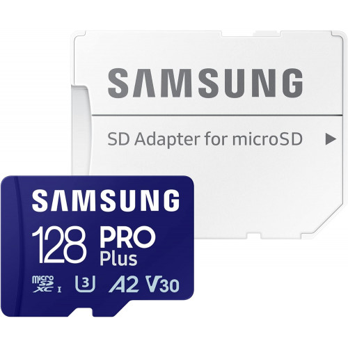 MicroSDXC 128 Gb Samsung PRO Plus UHS-I, U3, V30, A2 - зображення 1