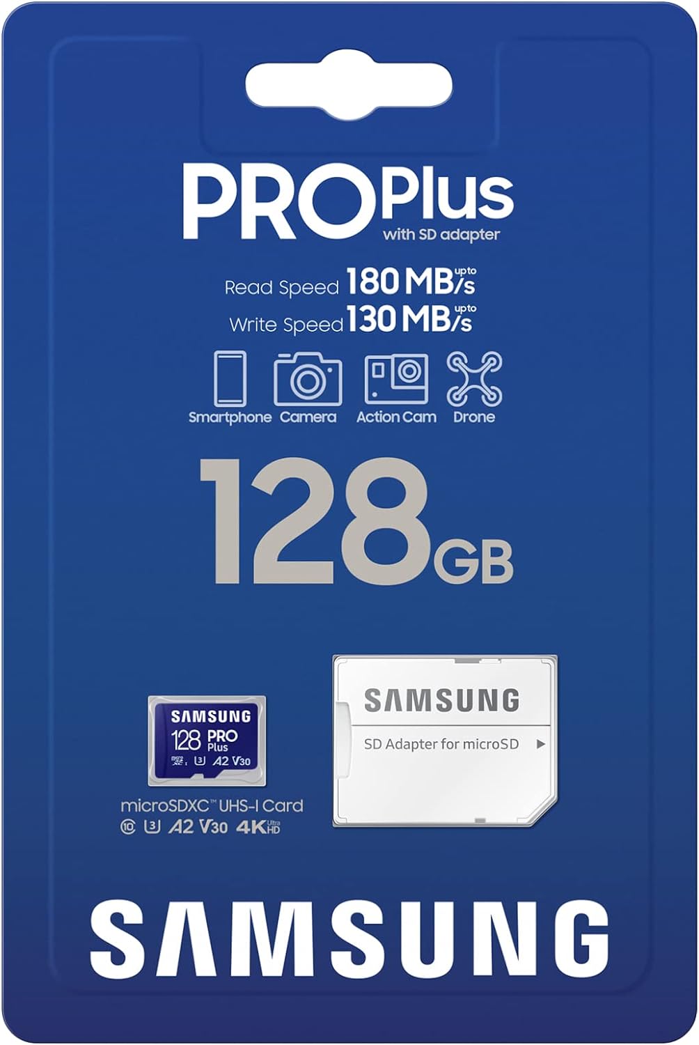 MicroSDXC 128 Gb Samsung PRO Plus UHS-I, U3, V30, A2 - зображення 3