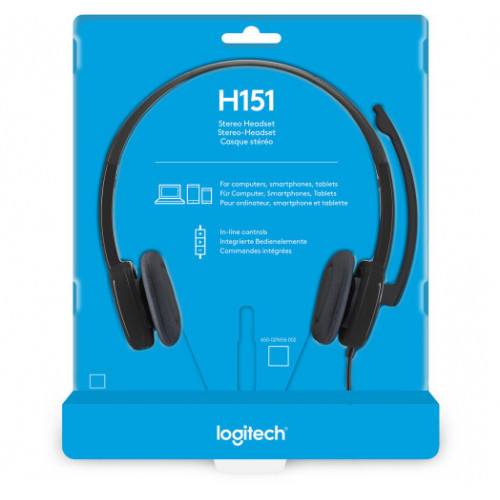 Гарнітура Logitech H151 Stereo Headset (981-000589) - зображення 8