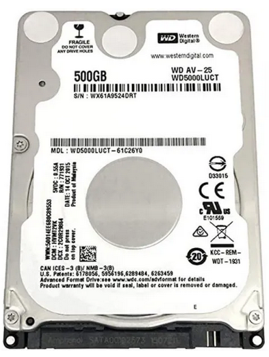 Жорсткий диск HDD WD 2.5 500GB WD5000LUCT_ - зображення 1