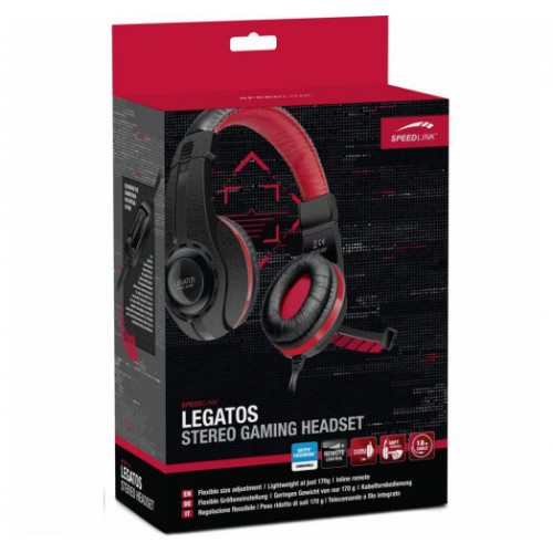 Гарнітура Speedlink LEGATOS Stereo Gaming Headset black (SL-860000-BK) - зображення 5