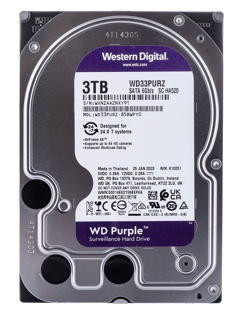 Жорсткий диск HDD 3000Gb WD WD33PURZ - зображення 1