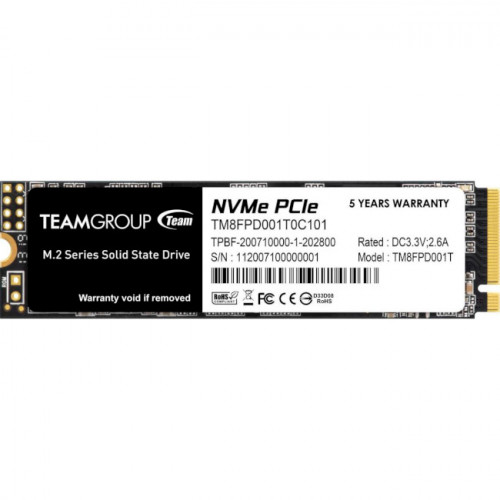 Накопичувач SSD NVMe M.2 1000GB TEAM MP33 Pro (TM8FPD001T0C101) - зображення 1