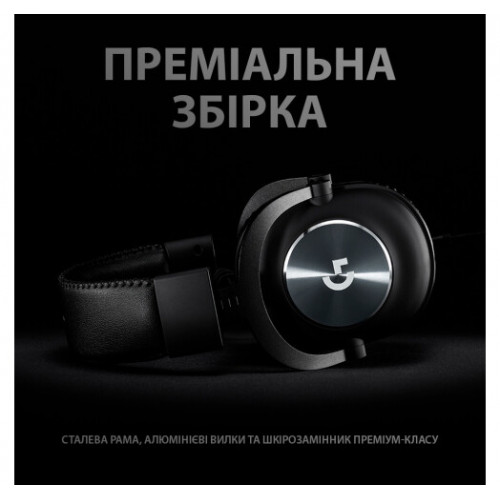 Гарнітура Logitech G PRO X Gaming Headset BLACK USB (981-000818) - зображення 5