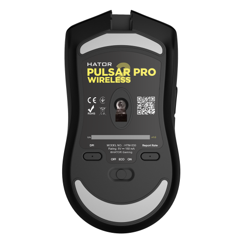 Мишка Hator Pulsar 2 Pro Wireless Black (HTM-530) - зображення 6