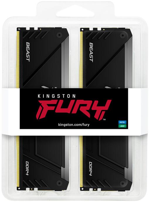 Пам'ять DDR4 RAM_32Gb (2x16Gb) 2666Mhz Kingston Fury Beast RGB (KF426C16BB2AK2\/32) - зображення 3