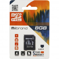 MicroSD 8 Gb Mibrand class 4