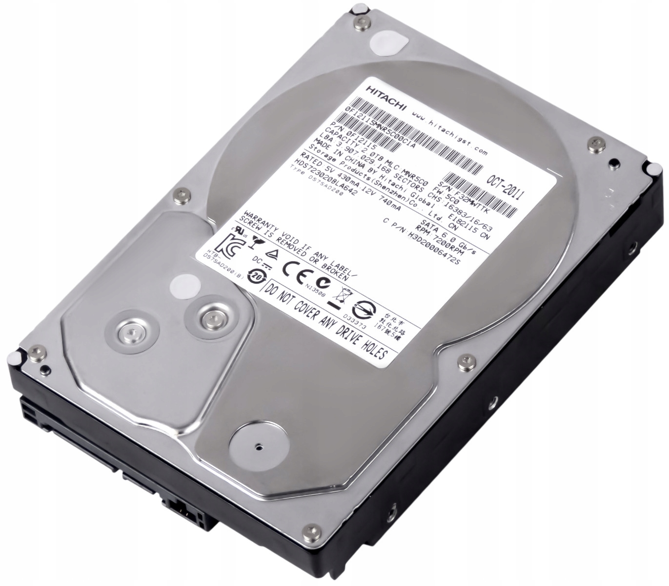 Жорсткий диск HDD 2000Gb Hitachi (HGST) UltraStar 7K3000 (HDS723020BLA642_) - зображення 1