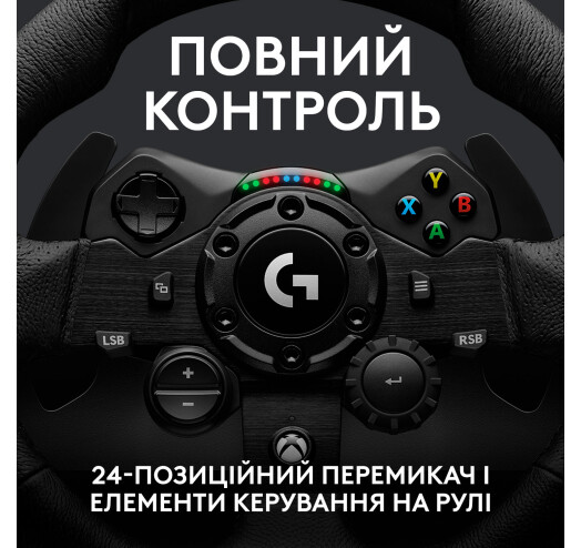 Кермо Logitech G923 Racing Wheel and Pedals (941-000158) - зображення 6