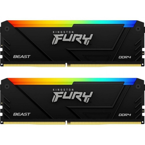 Пам'ять DDR4 RAM_32Gb (2x16Gb) 3200Mhz Kingston Fury Beast RGB (KF432C16BB12AK2\/32) - зображення 1
