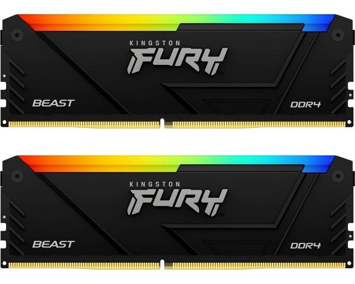 Пам'ять DDR4 RAM_32Gb (2x16Gb) 3200Mhz Kingston Fury Beast RGB (KF432C16BB12AK2\/32) - зображення 1