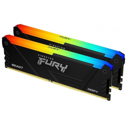 Пам'ять DDR4 RAM_32Gb (2x16Gb) 3200Mhz Kingston Fury Beast RGB (KF432C16BB12AK2\/32) - зображення 2
