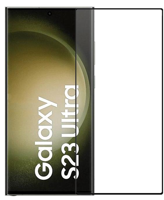 Захисне скло Armorstandart Full Glue Curved для Samsung S23 Ultra Black - зображення 2