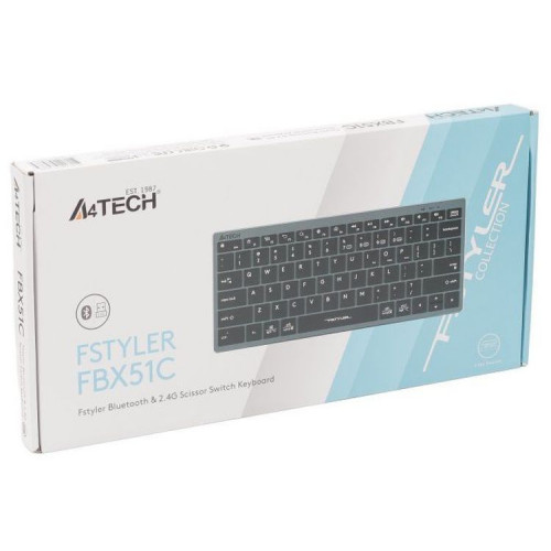 Клавіатура A4-Tech FBX51C Grey - зображення 7