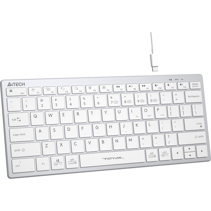Клавіатура A4-Tech FBX51C White - зображення 3
