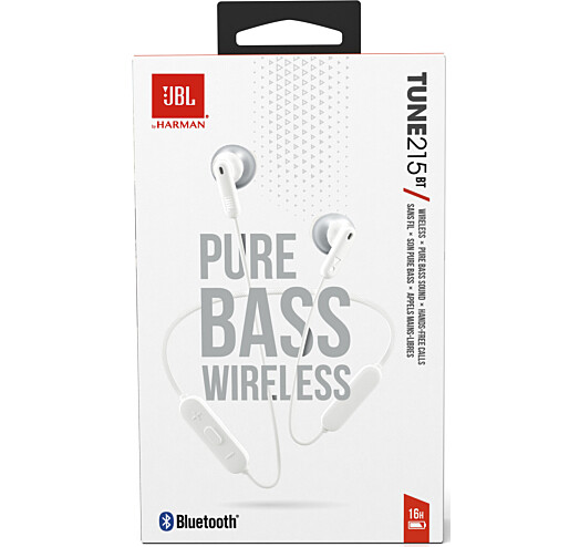 Безпровідна Bluetooth гарнітура JBL TUNE 215BT White - зображення 6