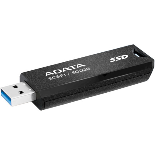 Зовнішній накопичувач SSD 500GB ADATA SC610 (SC610-500G-CBK\/RD) - зображення 5