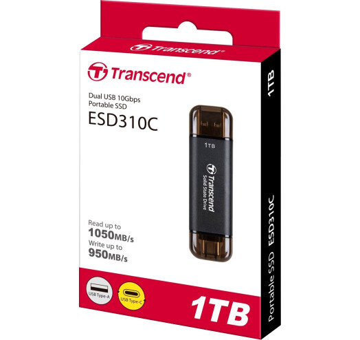 Зовнішній накопичувач SSD 1TB Transcend ESD310C (TS1TESD310C) - зображення 4