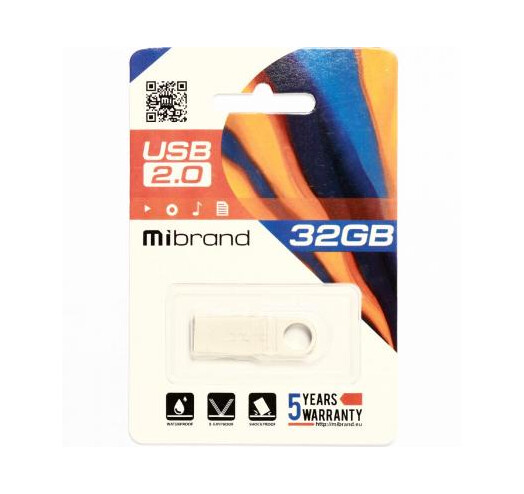 Флеш пам'ять USB 32 Gb Mibrand Puma Silver USB 2.0 - зображення 2